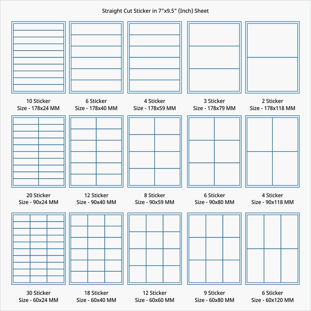 Straight Cut Sticker Straight Cut Sticker | Glossy Sticker | Paper Sticker | Rectangle Sticker