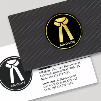 Printend - Home 9 Desktop Home Gold Foil Matte Visiting Card