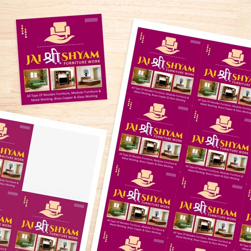 Product Straight Cut Paper Sticker Straight Cut Paper Sticker | Glossy Sticker | Print & Dispatch