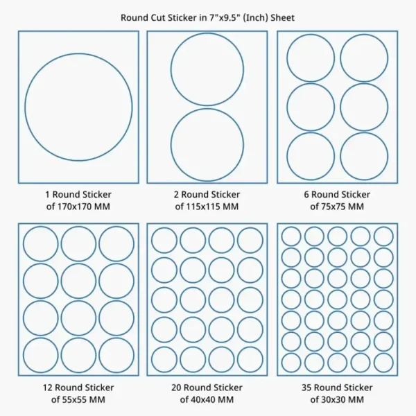 Circle Cut Paper Sticker